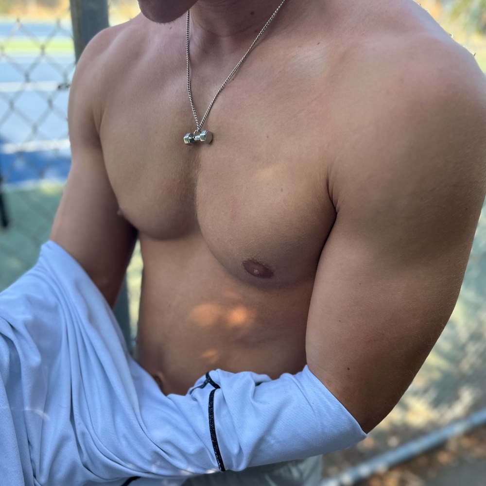 EYE CANDY LOS ANGELES PREMIUM MEN COLLECTION DUMBELL GO FIT NECKLACE SILVER JOCK